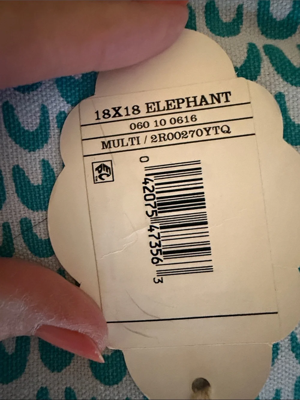 John Robshaw for Target Elephant Pillow NET